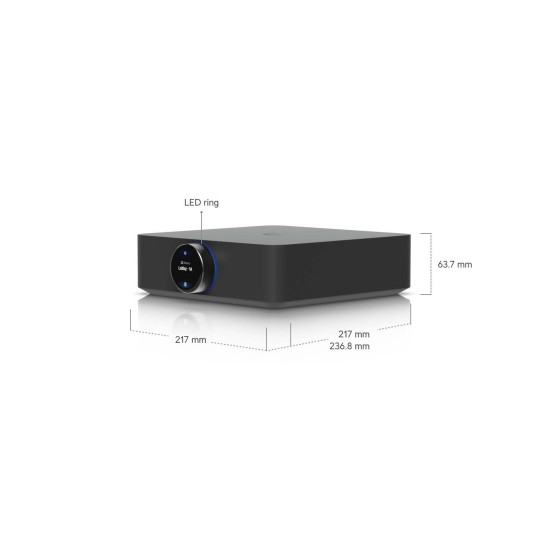 Amplificator audio multi-zonă Hi-Fi UniFi Ubiquiti PowerAmp, Negru, UPL-Amp-B